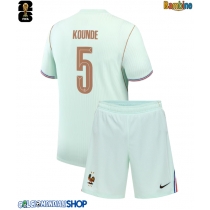 Maglie da calcio Francia Jules Kounde #5 Seconda Maglia Bambino Mondiali 2026  Manica Corta (+ Pantaloni corti)